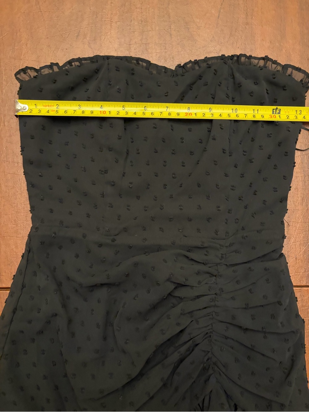 Hello Molly Black Strapless Ruffle Mini Dress - Picture 6 of 6